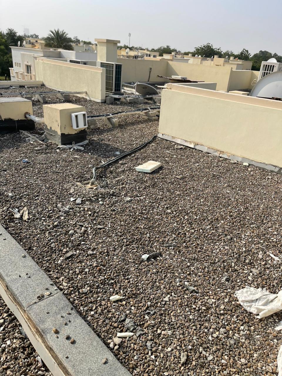 Existing gravel-ballasted inverted roof in Dubai